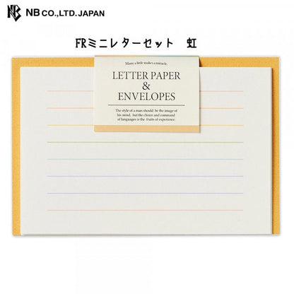 レターセット FRミニレターセット　虹　エヌビー社　4932301 [M便 1/10]