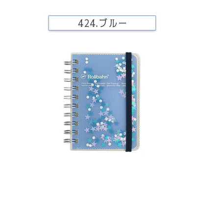 Rollbahn glitter《ロルバーン グリッター》 ポケット付メモミニ [全3色] デルフォニックス [DELFONICS] 501373-200/561/424 [M便 1/8]
