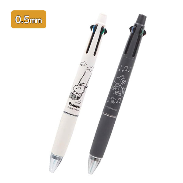 ジェットストリーム 4＆1《JETSTREAM》 SNOOPY 4色ボールペン 0.5mm+シャープ0.5mm BSS(ビーエスエス) ES572WH/GY [M便 1/6]