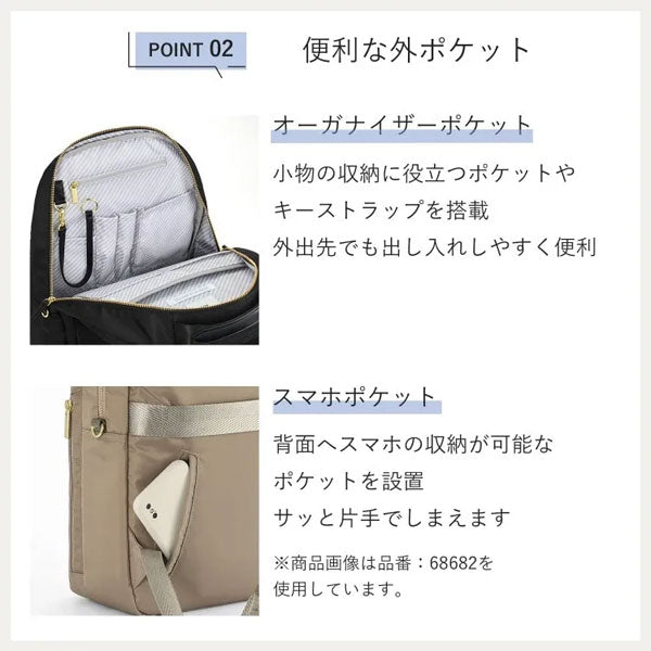 フィッテム ビジネスリュック［全4色］ 16L［A4ファイル/14インチPC対応］ エース 68683【送料無料*】