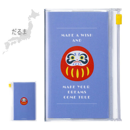 EDiT 手帳用紙を使った小さな方眼ノート B7 PVCカバー付 Japanese Icons 全5色 MARK’S(マークス) EDI-NB36 [M便 1/4]