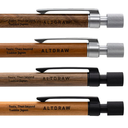 ALTRAW Wood Model メカニカルペンシル [全4種類] 0.5mm ラダイト LDWS/B-MP5WN/CW-05 【送料無料*】