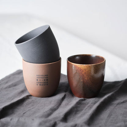 GOOD MORNING カップ [登り窯] 再生備前 the continue RI-CO CUP-NB-00 専用ボックス入り