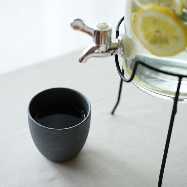 GOOD MORNING カップ [グレイカラー] 再生備前 the continue RI-CO 2358-CUP-G-00 専用ボックス入り