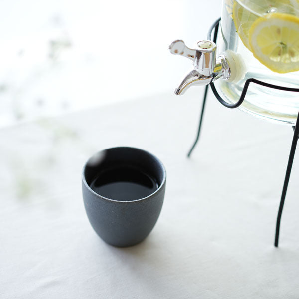 GOOD MORNING カップ [グレイカラー] 再生備前 the continue RI-CO 2358-CUP-G-00 専用ボックス入り