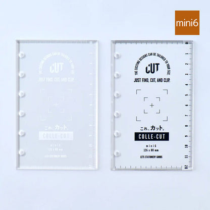 システム手帳専用カッティングガイド これ、カット mini6サイズ [全2色] LETS STATIONERY GOODS 文匠 L26-CRCT02 [M便 1/32]
