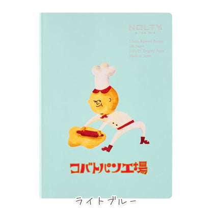 NOLTY×コバトパン工場 NOLTYノート A6 クリーム用紙 方眼 192P [全3色] 日本能率協会 CCG0201 /CCG0202/CCG0203 [M便 1/8]