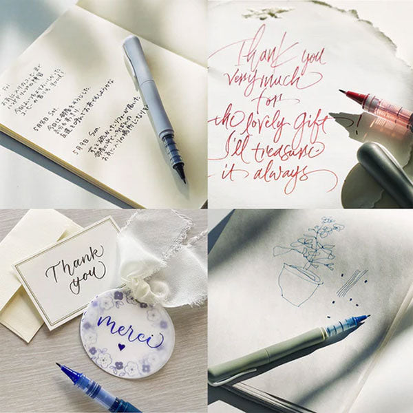 ZIG Letter Pen COCOIRO《ジグ レターペン ココイロ》[全8色] インク色:ブラック 呉竹 LPCF010- [M便 1/6]