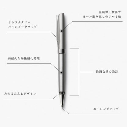 油性ボールペン THE ZEBRA HAMON 0.7mm [全3色] アルミ軸 専用化粧箱 ツイスト式 ゼブラ TZ1-HA/SI/MI【送料無料*】