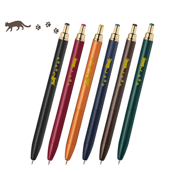 【限定】サラサグランド のんびり猫柄 [全6色] 0.5mm ゼブラ P-JJ57-NKHI [M便1/6]