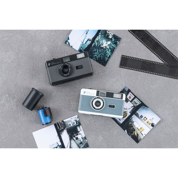 フィルムナカメラ half [全2色] 保証書付き ナカバヤシ CAM-F201DG/BL 【送料無料*】