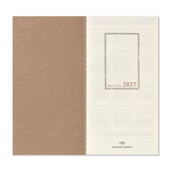 2027 トラベラーズノート リフィル [レギュラーサイズ] 週間+メモ・2027年1月/月曜始まり デザインフィル(ミドリ) 14502 [M便 1/9]