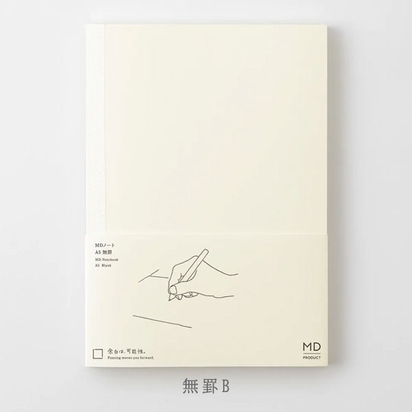 《MD PRODUCT》MDノート A5 [無罫/横罫/方眼罫/ドット方眼] デザインフィル 15384/15385/15386/15387 [M便 1/2]