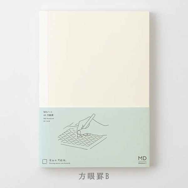 《MD PRODUCT》MDノート A5 [無罫/横罫/方眼罫/ドット方眼] デザインフィル 15384/15385/15386/15387 [M便 1/2]
