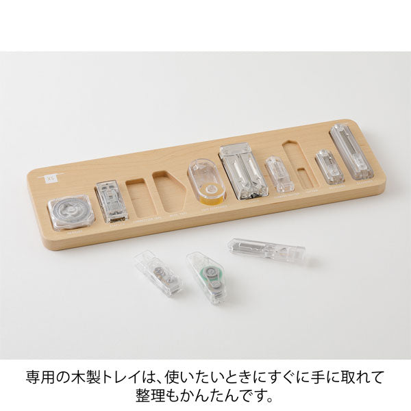 XSシリーズ デスクトップセット 10種入 [透明] デザインフィル(ミドリ) 35682