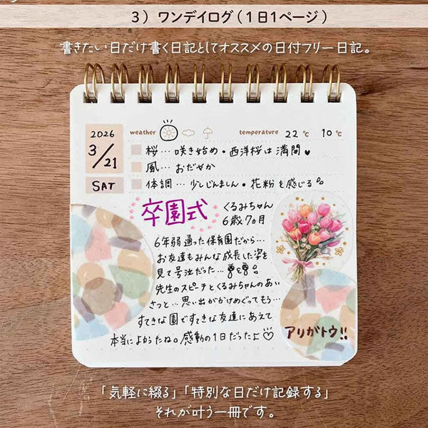 ミニライフログノート [全4種] パインブック S609011/S609012/S609013/S609014 [M便 1/6]