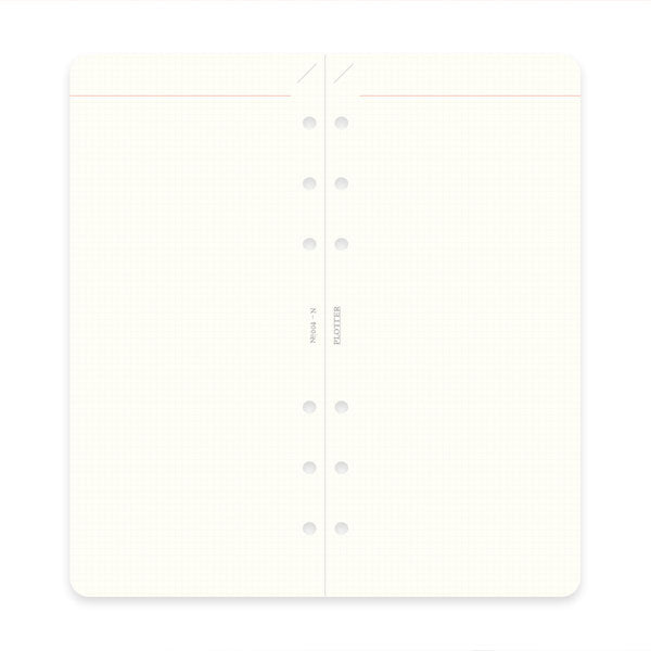 004 リフィルメモパッド 2mm方眼 80枚 [ナローサイズ] PLOTTER 77716420 [M便 1/12]