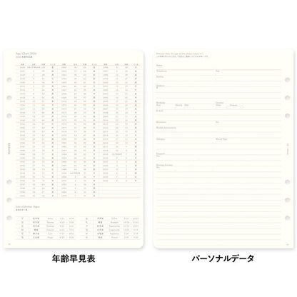 002 2026年 ダイアリーリフィル 週間レフト式 [A5サイズ] 2026年1月・月曜始まり 週間+メモ PLOTTER/プロッター 77718173 [M便 1/4]