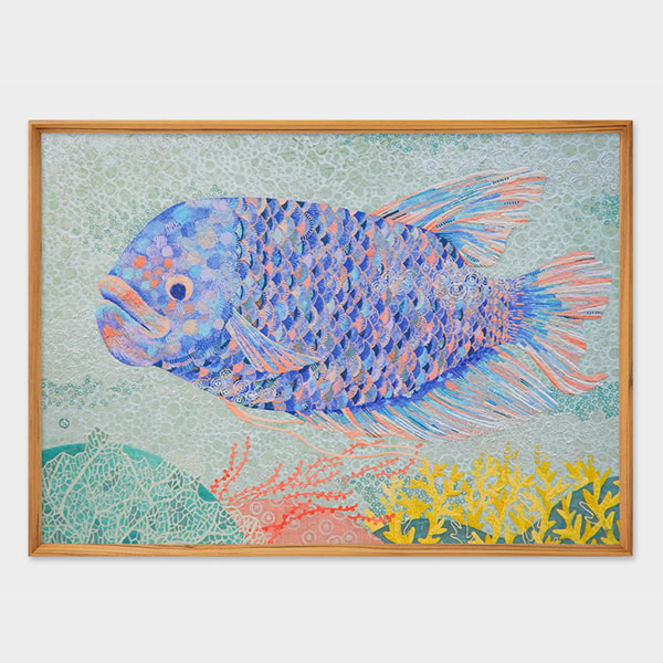 アートタッチ クリエイティブワークスプリント [三月の水] 栗原 由子 アートポスター50×70cm タッチアンドフロー 07699-294 【送料無料*】【取り寄せ品】