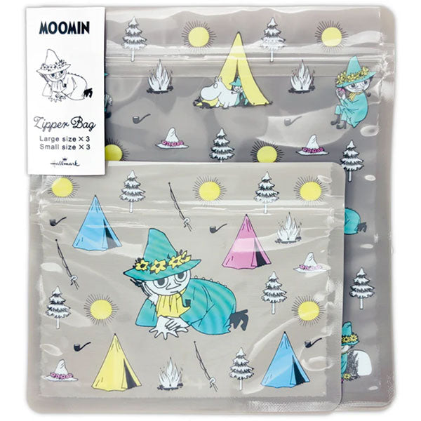 MOOMIN Moomin valley’s dayシリーズ ジッパーバッグ [全4種類] ホールマーク 851-989/996/852-009/016 [M便 1/16]