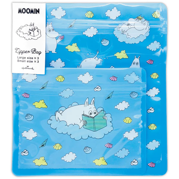 MOOMIN Moomin valley’s dayシリーズ ジッパーバッグ [全4種類] ホールマーク 851-989/996/852-009/016 [M便 1/16]