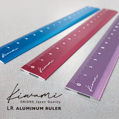 Kiwami LR左右利き手対応アルミ定規 15cm [全3色] 共栄プラスチック KLR-15-R/B/V [M便 1/300]