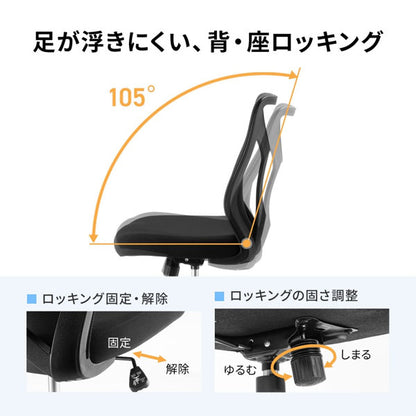 メッシュチェア 組み立て式 サンワサプライ SNC-NET28BK【送料無料*】