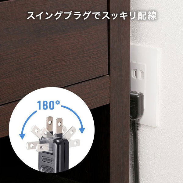スリムタップ AC6個口/A1＋C1/PD33W［3m/1.5m］ブラック/ホワイト サンワサプライ TAP-SLIM6UC-3/TAP-SLIM6UC-15【送料無料*】