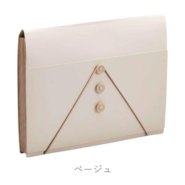 家庭用ファイルシリーズ サクッと整理！ドキュメントファイル(フタ付きタイプ) 13ポケット [全3色] キングジム 2290