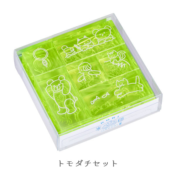 透明スタンプ 氷印 6個セット [全4種類] キングジム HITOTOKI CLSSAC-001/002/003/004 [M便 1/12]