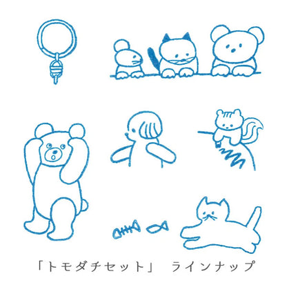 透明スタンプ 氷印 6個セット [全4種類] キングジム HITOTOKI CLSSAC-001/002/003/004 [M便 1/12]