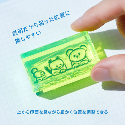 透明スタンプ 氷印 6個セット [全4種類] キングジム HITOTOKI CLSSAC-001/002/003/004 [M便 1/12]