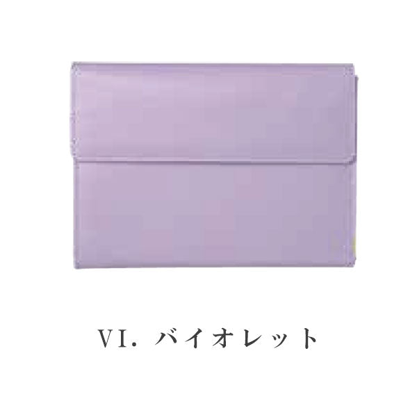 通帳ホルダー（アコーディオン式）色語《いろがたり》シリーズ [全4色] 11ポケット コレクト CP-36V [M便 1/2]