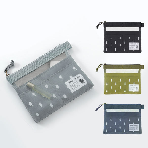 メッシュキャリーポーチ ミニ ≪Mesh carry pouch mini≫ A6対応 [全4色] MOOMIN×クレイド kleid 8918- [M便 1/2]