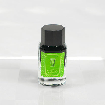 【メロンソーダ】ジョルジュラパンシリーズ 万年筆インク 15ml 箱入り うさぎやオリジナル U-GL005