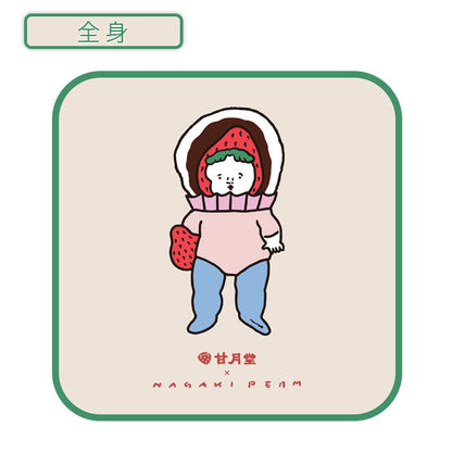 【オフィシャルグッズ】 甘月堂×ナガキパーマコラボ タオルハンカチ [全2柄] ｵﾘｼﾞﾅﾙTH-33/34 [M便 1/3]