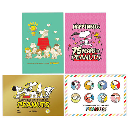 PEANUTS コミック生誕75周年 SNOOPY ポストカード [箔/UV加工] 4柄セット ホールマーク 149/156/163/170 [M便 1/12]