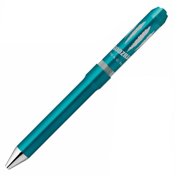 【限定】ゼブラ シャーボNu ゴジラ デザイン 回転式 多機能ペン ボール径0.5/0.7mm 専用化粧箱付き 3機能（2色エマルジョン芯黒/赤+シャープ0.5mm) ゼブラ SB35-GZ24/SBS35-GZ24 zen_2511
