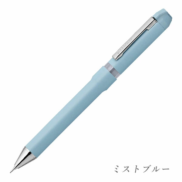 【名入れ無料！ネコポス送料無料】 限定！シャーボNu リラックスカラーシリーズ 回転式 多機能ペン ボール径0.5mm 3機能（2色エマルジョン0.5黒/赤+シャープ0.5mm） ゼブラ SBS35-RC [M便 1/3] zen_2511