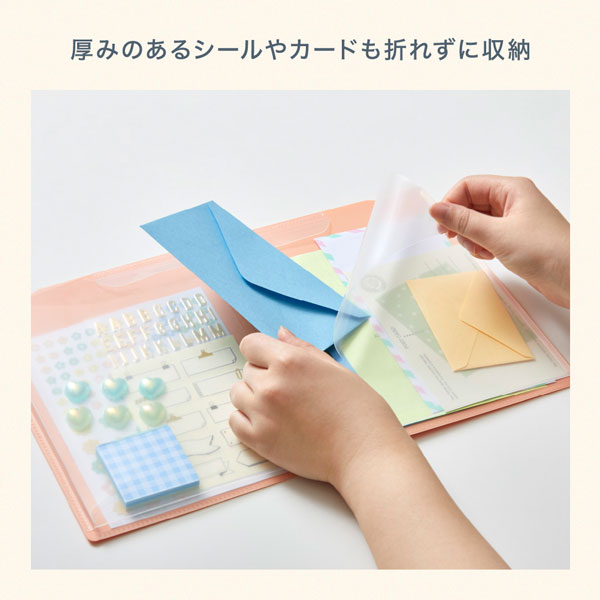 mizutama × スーパーハードホルダー A5 2ポケット マチ付き [全2種類] デザインコラボレーションシリーズ キングジム DC742 [M便 1/3]